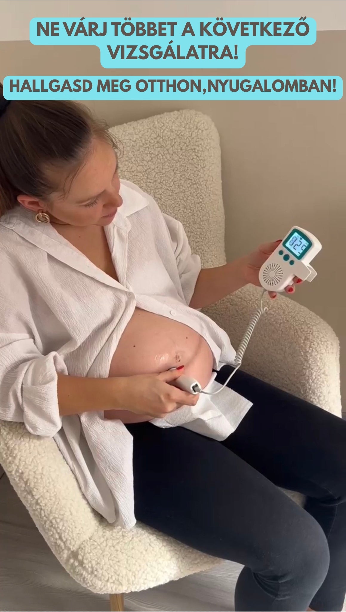 BabyPulse™-Magzati szívhang hallgató készülék+ AJÁNDÉK